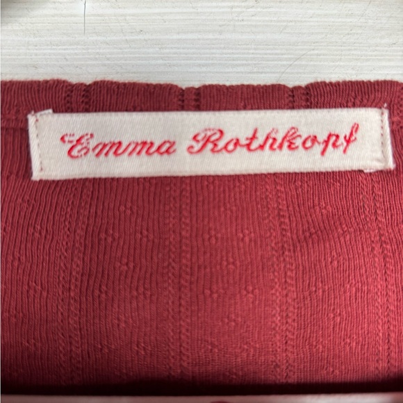 Emma Rothkopf Pointelle Henley - Picture 3 of 4